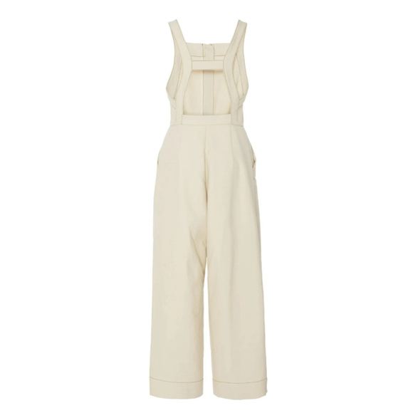 Rachel Comey Cement Cartone Racer Vitti Beige Full Zip Jumpsuit Size 2 Overalls - Picture 8 of 15